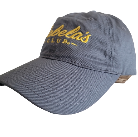 Cabelas Club Sporting Outfitters Hat Strapback Charcoal Gray Dad Cap - Picture 2 of 7